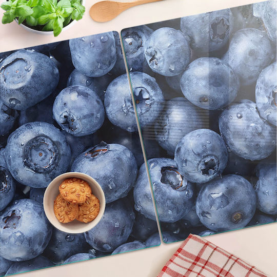 Tocătoare De Bucătărie Din Sticlă Protecție Decorație Afine 2x40x52 Cm