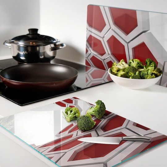 Glass Countertop Protection Board Kitchen Tempered Glass 3D 2x40x52 Cm