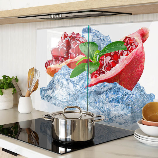 Schneideplatte Für Küchenarbeitsplatte Aus Gehärtetem Glas Rote Eis 2x40x52 cm