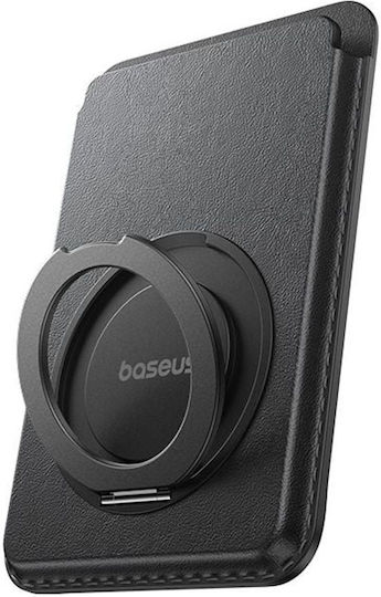 Baseus MagSafe Θήκη Καρτών Magpro 3 σε Μαύρο χρώμα