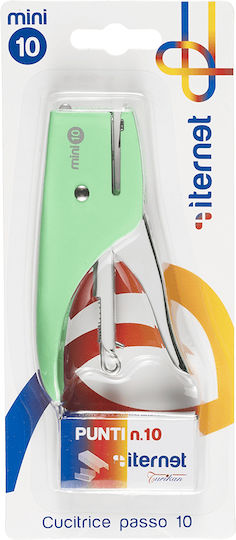 Turikan Hand Stapler Pliers No10 & Replacement Staples 1000pcs Pastel Green