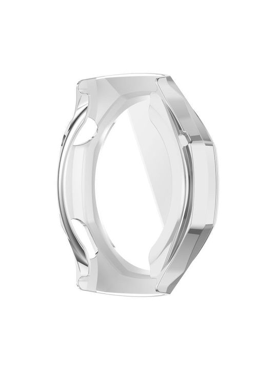 Silicone Case with Glass in Silver color for Huawei Watch GT 6 Pro