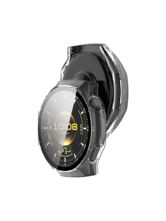 Силиконов Калъф със Стъкло в Прозрачен цвят за Huawei Watch GT 6 Pro