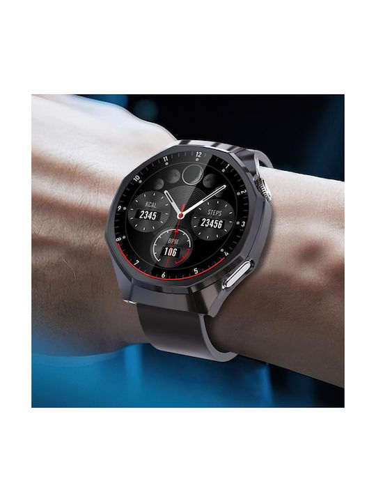Силиконов Калъф със Стъкло в Прозрачен цвят за Huawei Watch GT 6 Pro 46мм