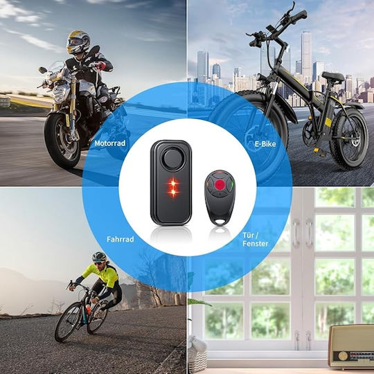 Wireless Bicycle Motorcycle Alarm 113db Remote Control Ks-sf06r