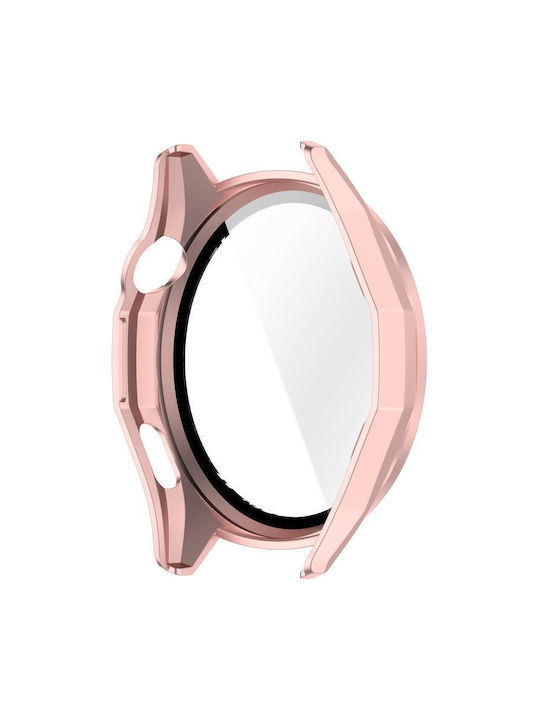 Plastic Case with Glass in Rose Gold color for Huawei Watch GT 6 46mm