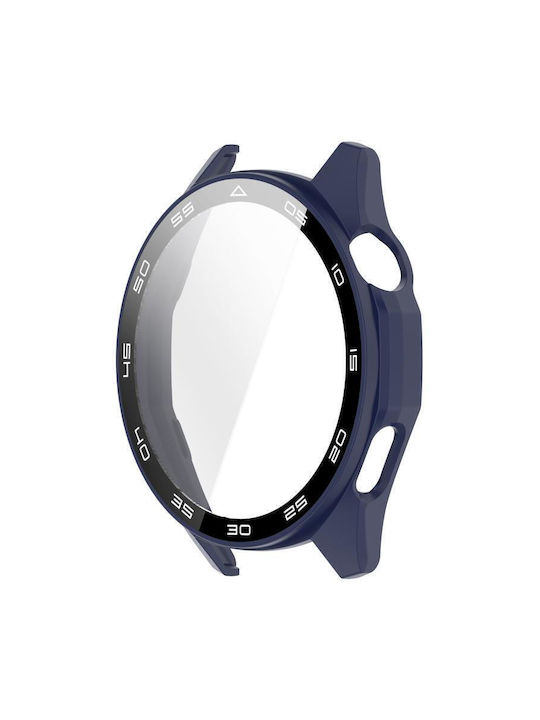 Пластмасов Калъф със Стъкло в Син цвят за Huawei Watch GT 6 46мм