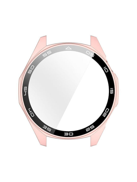 Plastic Case with Glass in Rose Gold color for Huawei Watch GT 6 46mm
