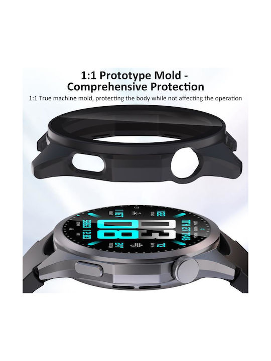 Plastic Case with Glass in Red color for Huawei Watch GT 6 Pro 46mm