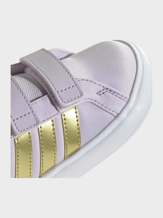 Grand Court Παιδικά Sneakers με Σκρατς Μωβ
