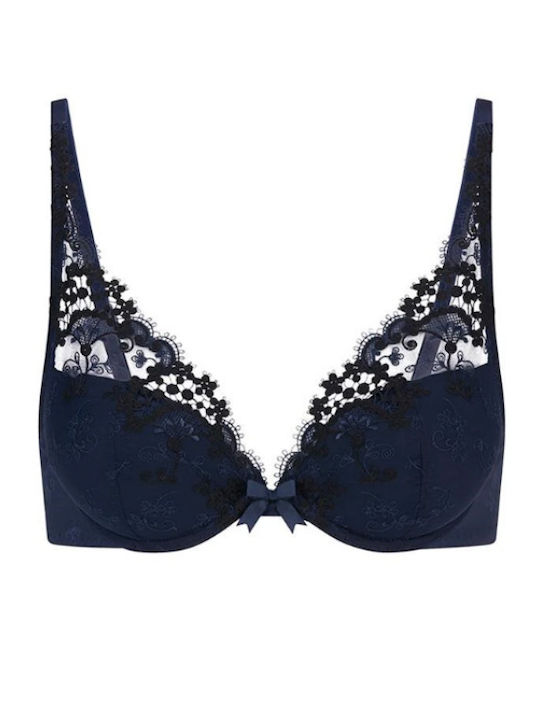 Bra with Light Padding Underwire Blue
