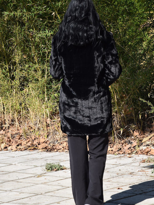 Scurtă Blană de damă Black