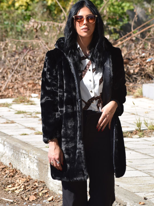 Scurtă Blană de damă Black