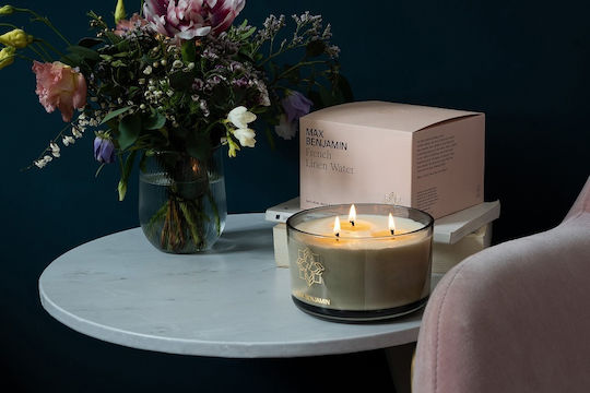 Max Benjamin Aromatic Soy Candle In Jar With French Perfume 560gr