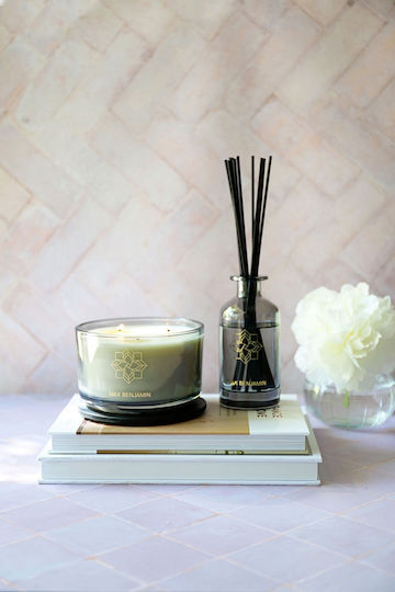 Max Benjamin Aromatic Soy Candle in Jar with White Scent 560g