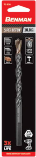 Benman Diamond Drill Carbide with Triangular Shank for Masonry 10mm / 120mm / 1.4mm / 1.5x120mm