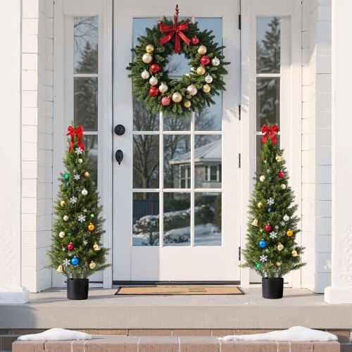 Vevor Decorative Thuja Trees Vevor 2 Pieces 1219mm Ideal For Indoor & Outdoor Spaces Xsrgxjs48ycxnm7y5001v0