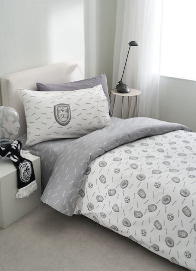 Vesta Home Комплект чаршафи Единично Памучни Grey, White 170x260см