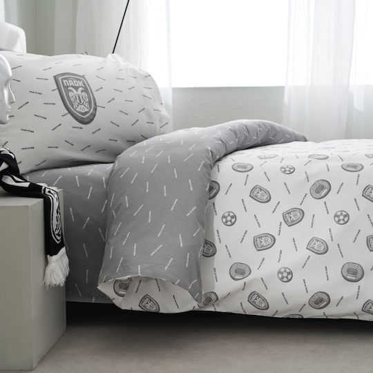 Vesta Home Комплект чаршафи Единично Памучни Grey, White 170x260см