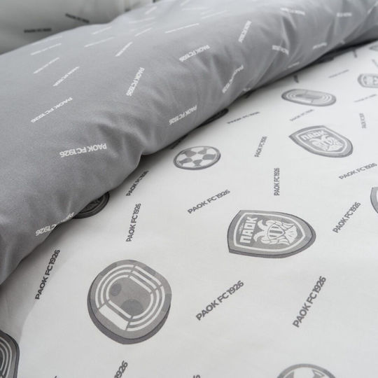 Vesta Home Комплект чаршафи Единично Памучни Grey, White 170x260см