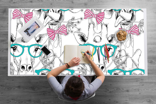 Schreibtischunterlagen Künstlerisches Design Gigantische Giraffe 90x45 cm