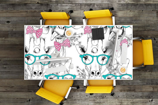 Schreibtischunterlagen Künstlerisches Design Gigantische Giraffe 90x45 cm
