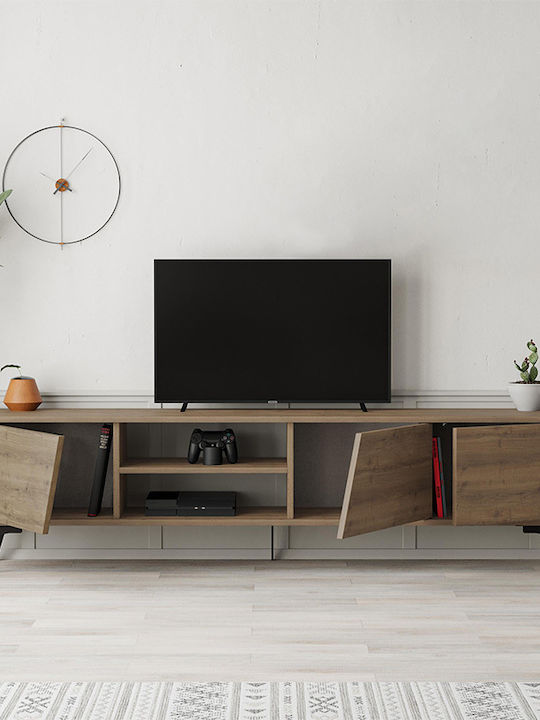 TV Stand Fiona Light Walnut L180xD35.6xH48cm