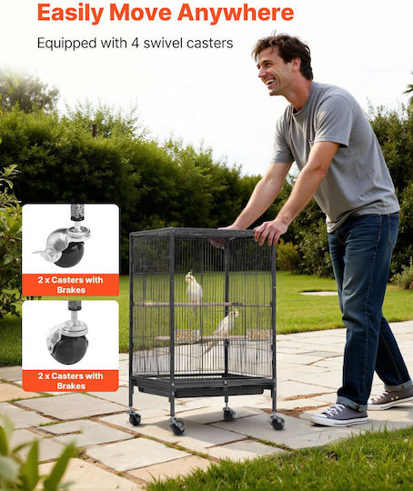 Vevor Bird Cage 46x46x77cm. Copper