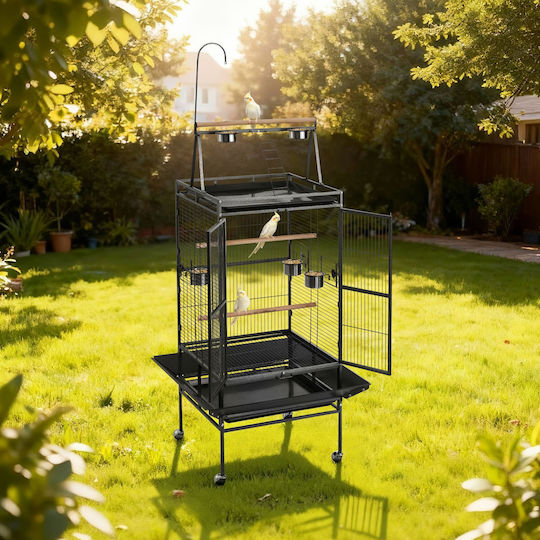Vevor Vogelkäfig 83x79x210cm. Schwarz