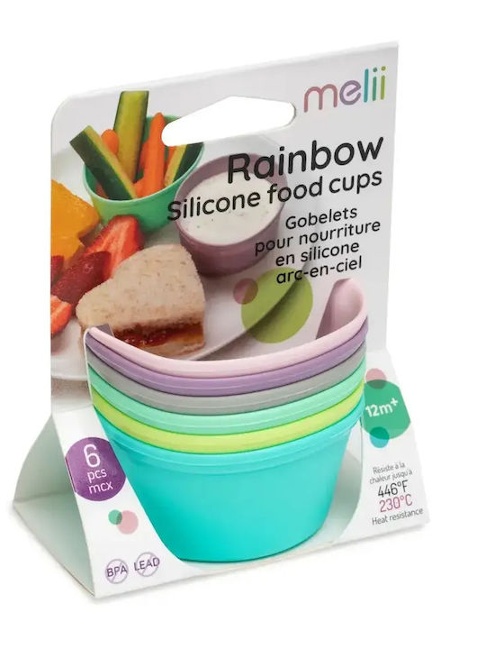 Melii Silicone Cupcakes & Muffins Baking Pan 6pcs