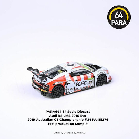Macheta Auto Audi R8 Lms Australian Gt Championship #24 Weiß Rot Para64