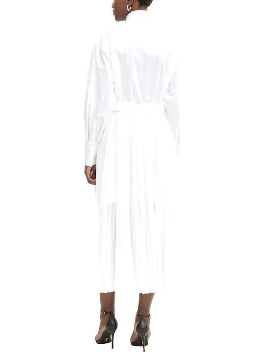 Mini Shirt Dress White