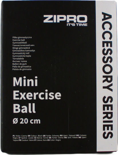 Zipro Mini Minge Pilates 20cm 0.11kg în culoare Negru