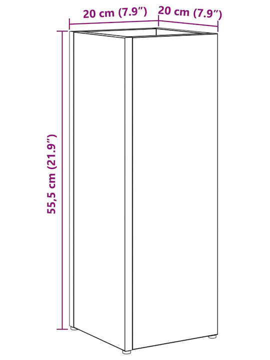 vidaXL 20x20x55.5cm