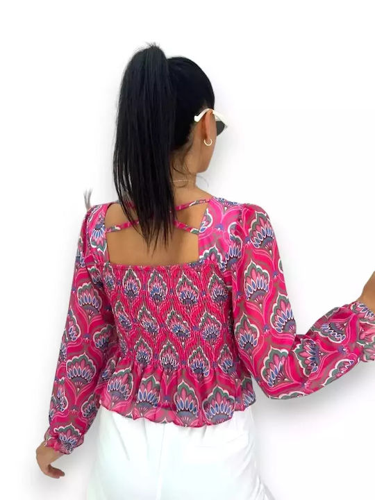 Women's Crop Top Fuchsia