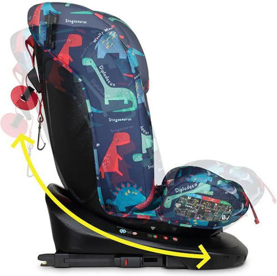 Cosatto Get Set Gro Детско Столче за Кола i-Размер с Isofix D Is For Dino