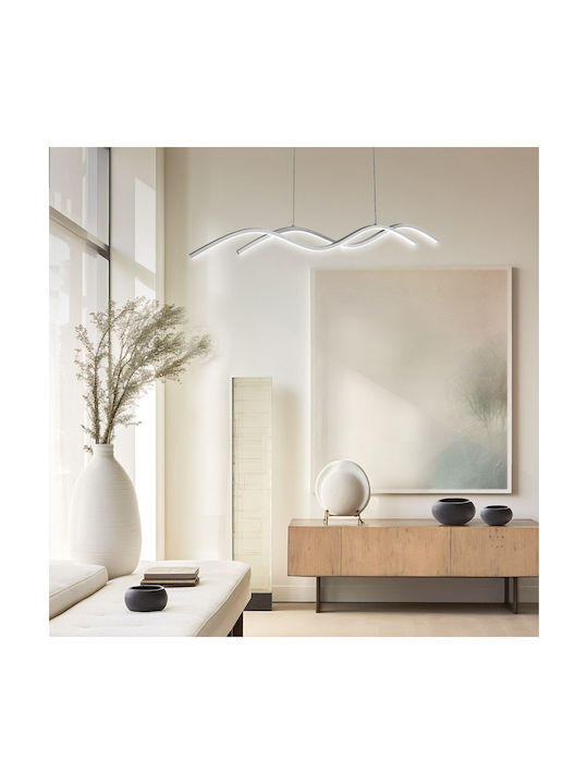 Vivalux Adjustable Pendant Light White 8x88x120cm