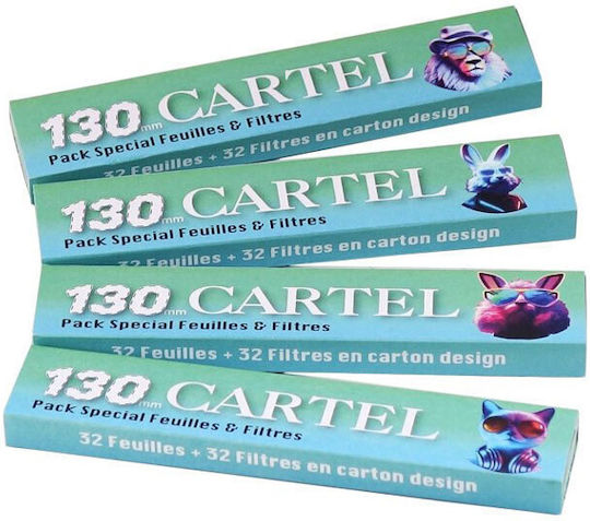 Cartel Листчета за свиване на цигари Extra Slim с Тръбички 24бр