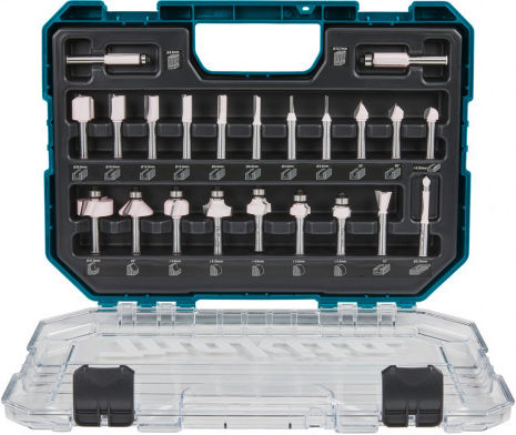 Set de freze pentru lemn Makita D-74784 8 mm 22 piese