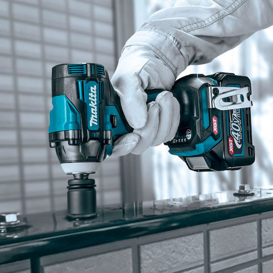 Makita XGT Brushless Impact Wrench Battery 40V Solo with Socket 1/2"