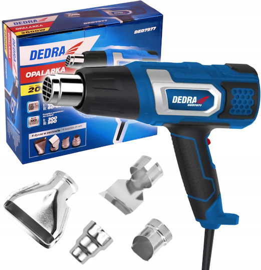 Dedra DED7977 Пистолет за горещ въздух 2000W с регулиране на температурата до 600°C