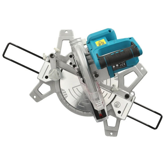 Dedra Miter Saw Battery with Cutting Disc Diameter 210mm, Laser Guide & Cutting Speed 3300rpm