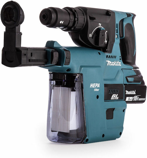 Makita DHR243 Κρουστικό Σκαπτικό Πιστολέτο Μπαταρίας Brushless 18V 2x3Ah με Υποδοχή SDS Plus / Ταχείας DHR243