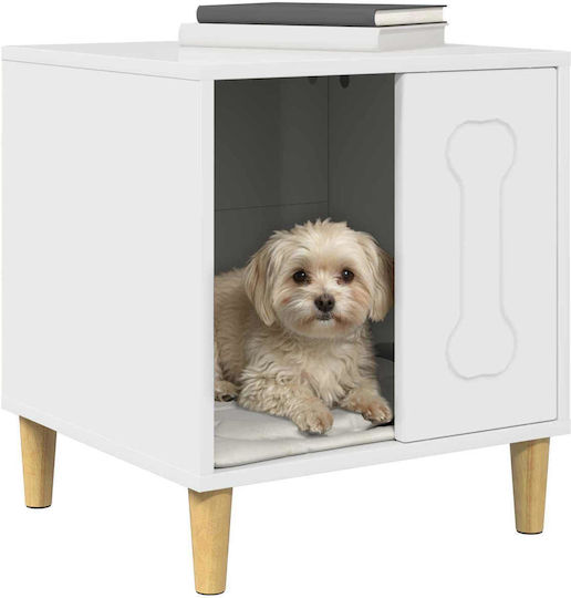 vidaXL Dog House Indoor White 44x42x49cm