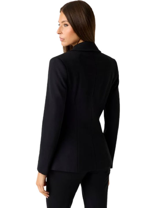 Guess Long Women's Waisted Blazer Black Guess Long Women's Waisted Blazer Black