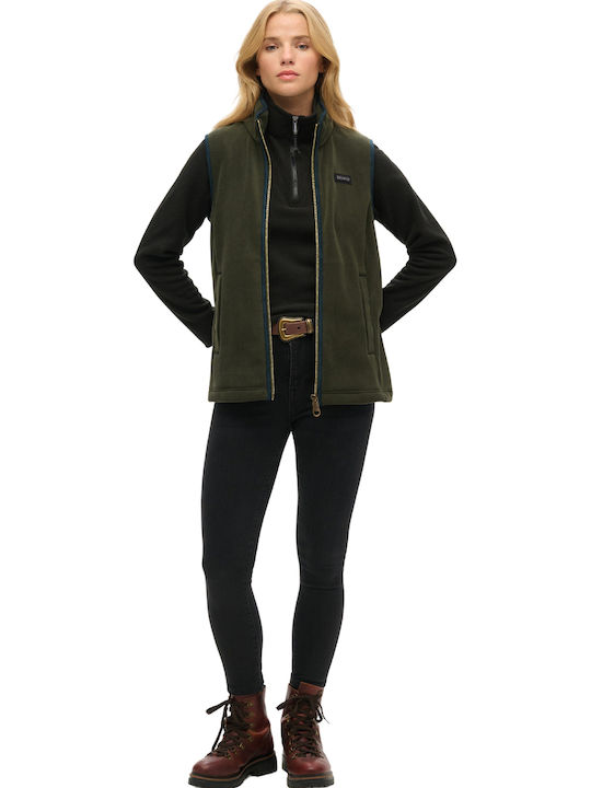 Ovin Winter Women's Fleece Blouse Long Sleeve with Zipper Black