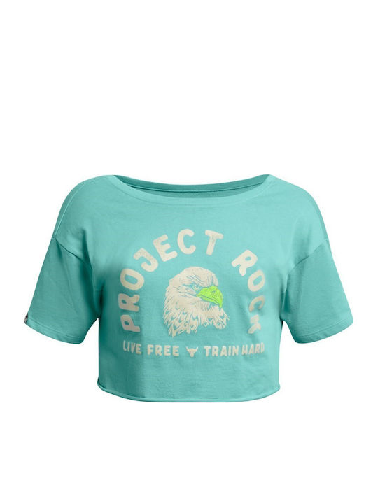 Project Rock Balance Графично Дамско Спорт T-shirt Зелено