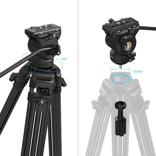 Smallrig 5305 Υδραυλικό Video Τρίποδο X Potato Jet Tribex Se