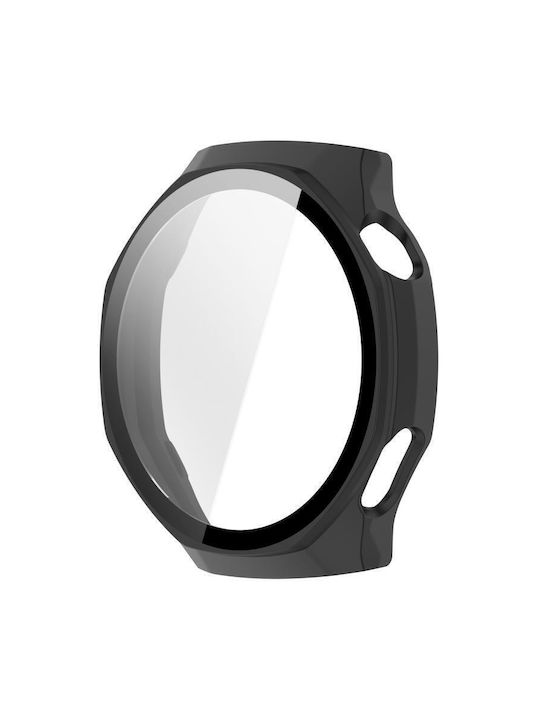 Пластмасов Калъф със Стъкло в Черен цвят за Huawei Watch GT 6 Pro