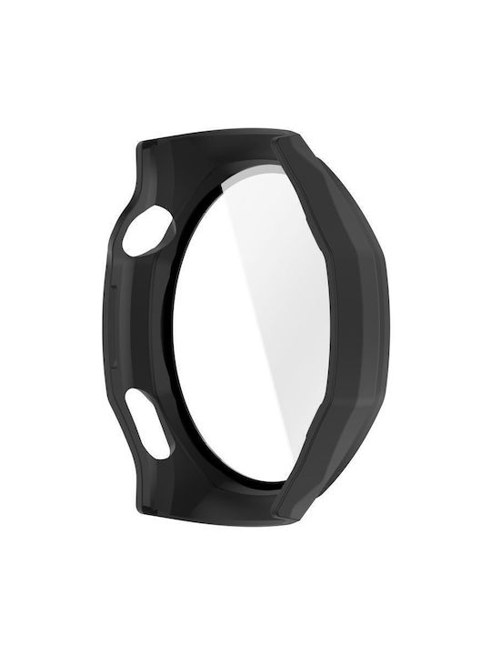 Пластмасов Калъф със Стъкло в Черен цвят за Huawei Watch GT 6 Pro